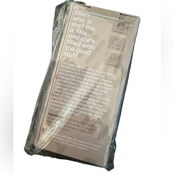 ✨NIB✨ Dew of the Gods Filla Collagen Under Eye Pads (1 tin filled with 10 sets) - Picture 3 of 3